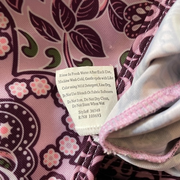 Athleta Purple Paisley Swim Top Racer Back - Picture 5 of 5